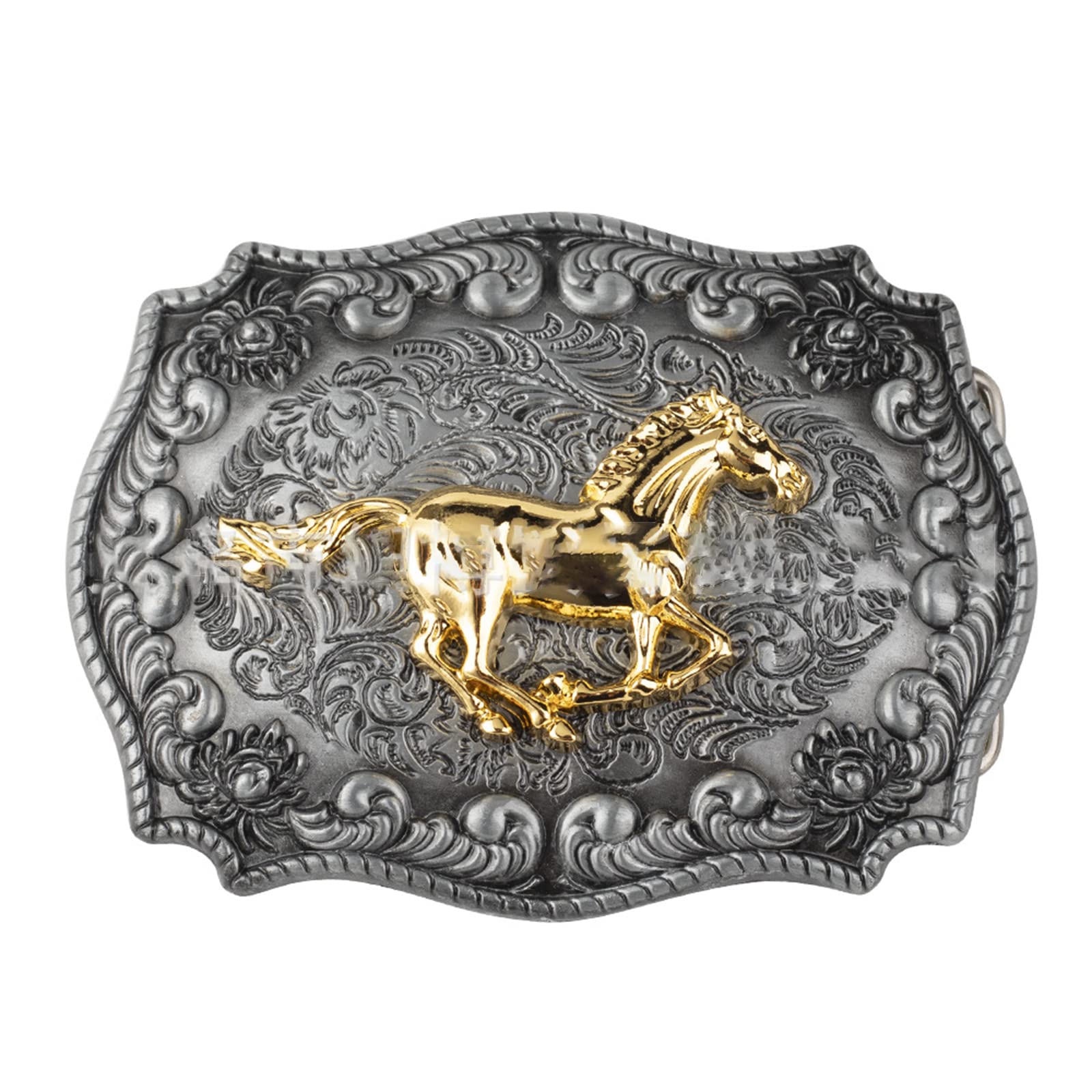 HUAJINGKEJI Metal Belt Buckle For Men Long Horn Buckle Vintage Western Belt Buckle Big Belt Buckle Head