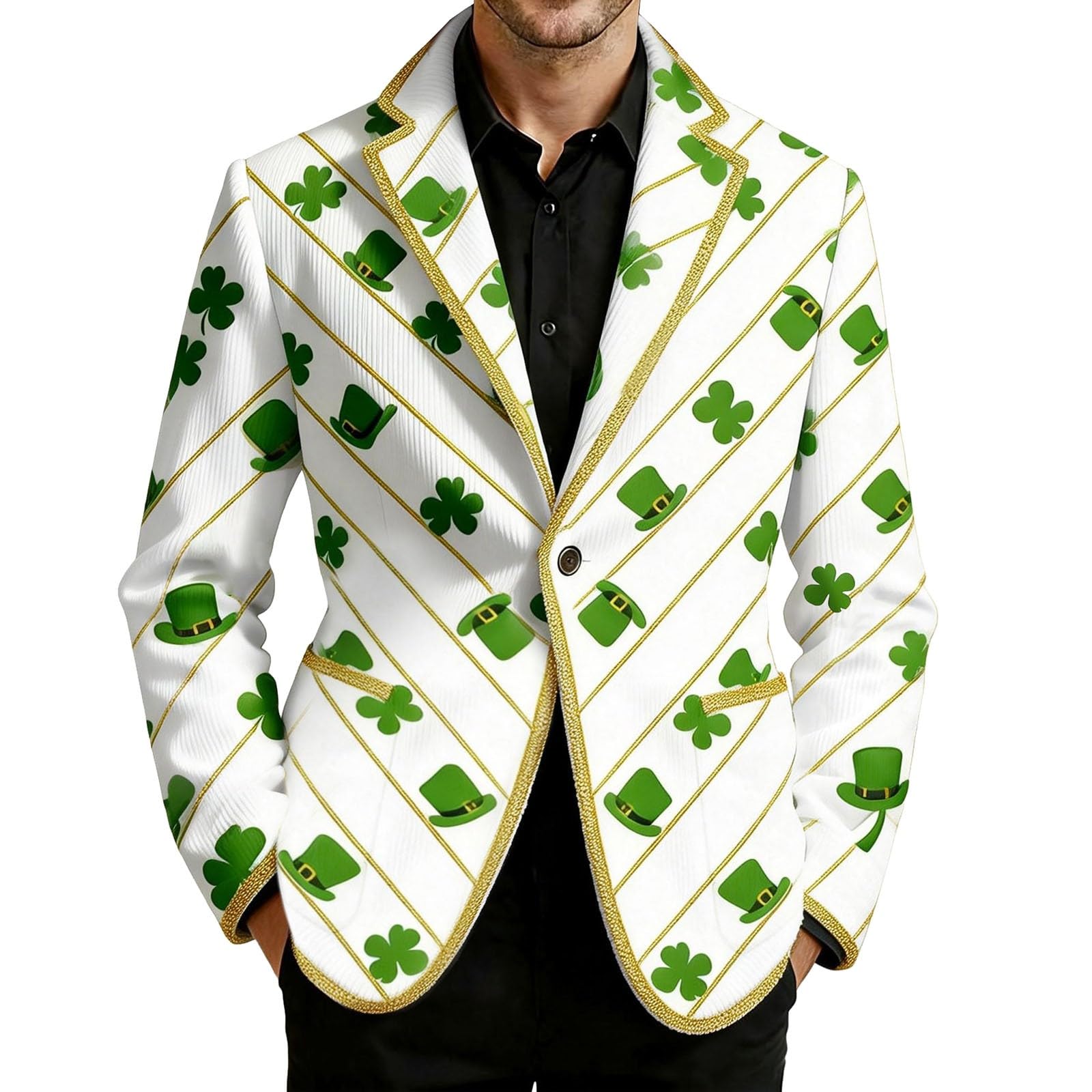 Elegante chaqueta de pana con estampado de esmoquin para hombre, estilo casual, para negocios, ropa formal para otoño e invierno, discoteca