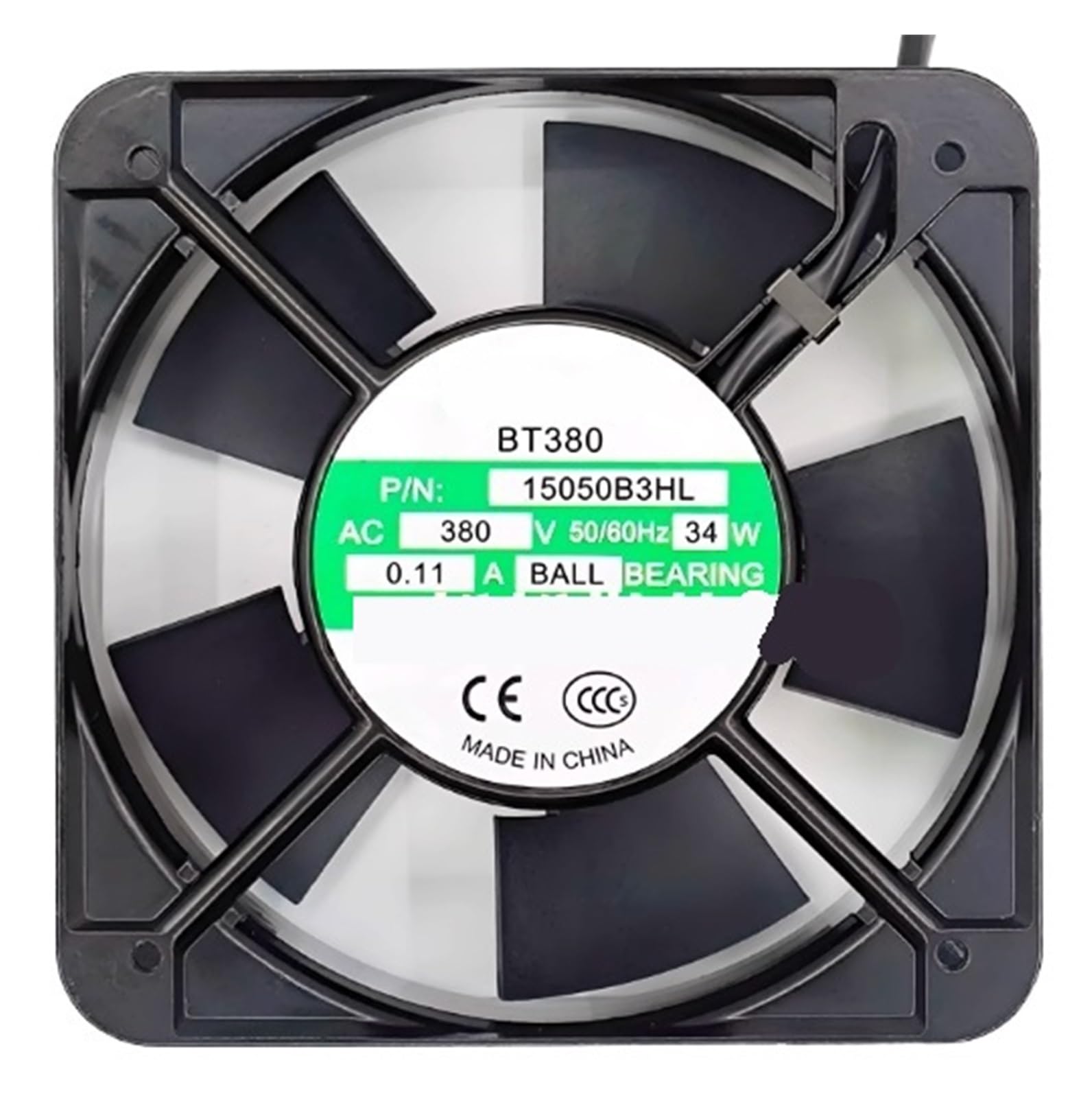ZBWZXBDJ Axial Fan 15050B3HL AC 380V 15050 15CM 2 Wire