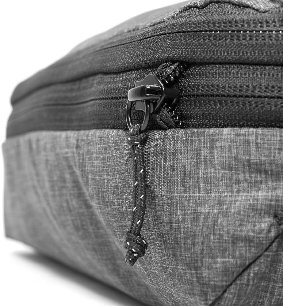 Peak Design Packing Cube, Charcoal, Weatherproof Luggage Cube with Dual Compartment Organization, Expansion and Compression, Zipper Opening, Travel Organizer for Men and Women, Size M - Image 4