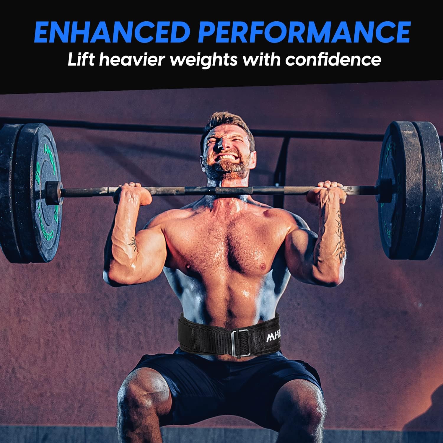 MHiL Workout Bundle - Weight Lifting Belt and Workout Gloves for Men & Women : Sports & Outdoors