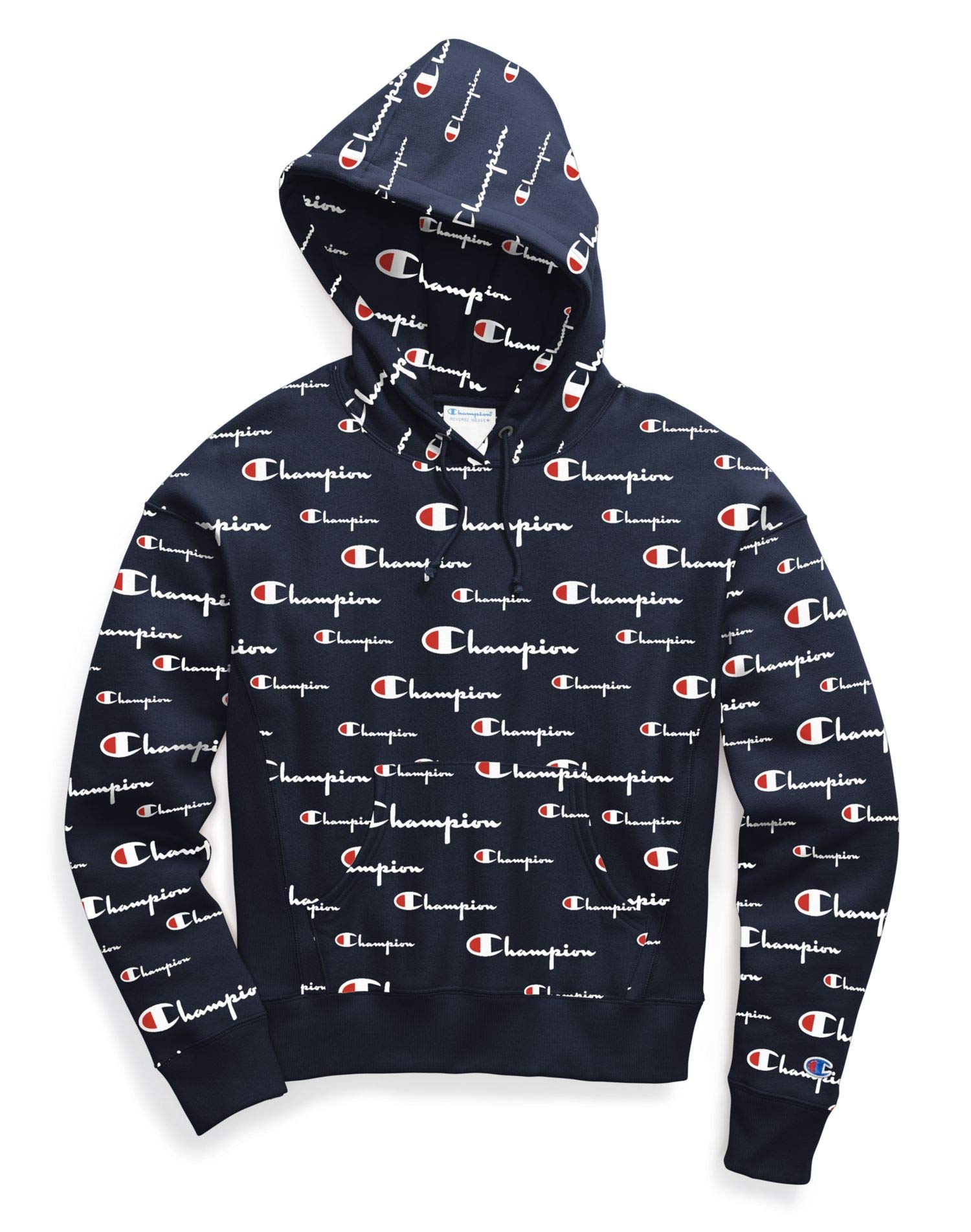 Champion Women's Reverse Weave Po Hood-Multi Scale Script AOP at Amazon  Women’s Clothing store