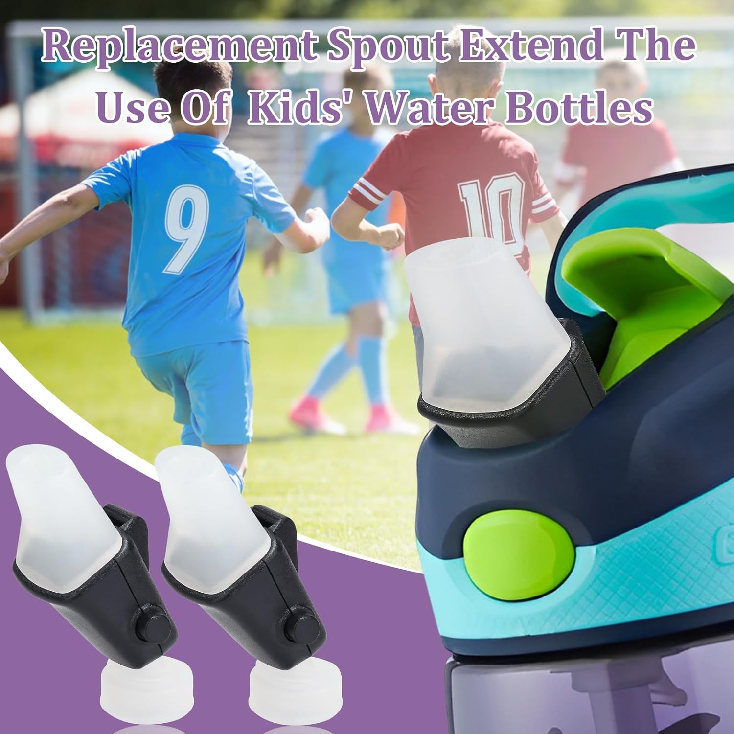 2Pcs Replacement Spout Parts for Contigo Aubrey Kids Water Bottle, Toddler Cups Lid Accessories for Contigo, Replacement Nozzles for Kids Cups with Straws and Lids - Image 7