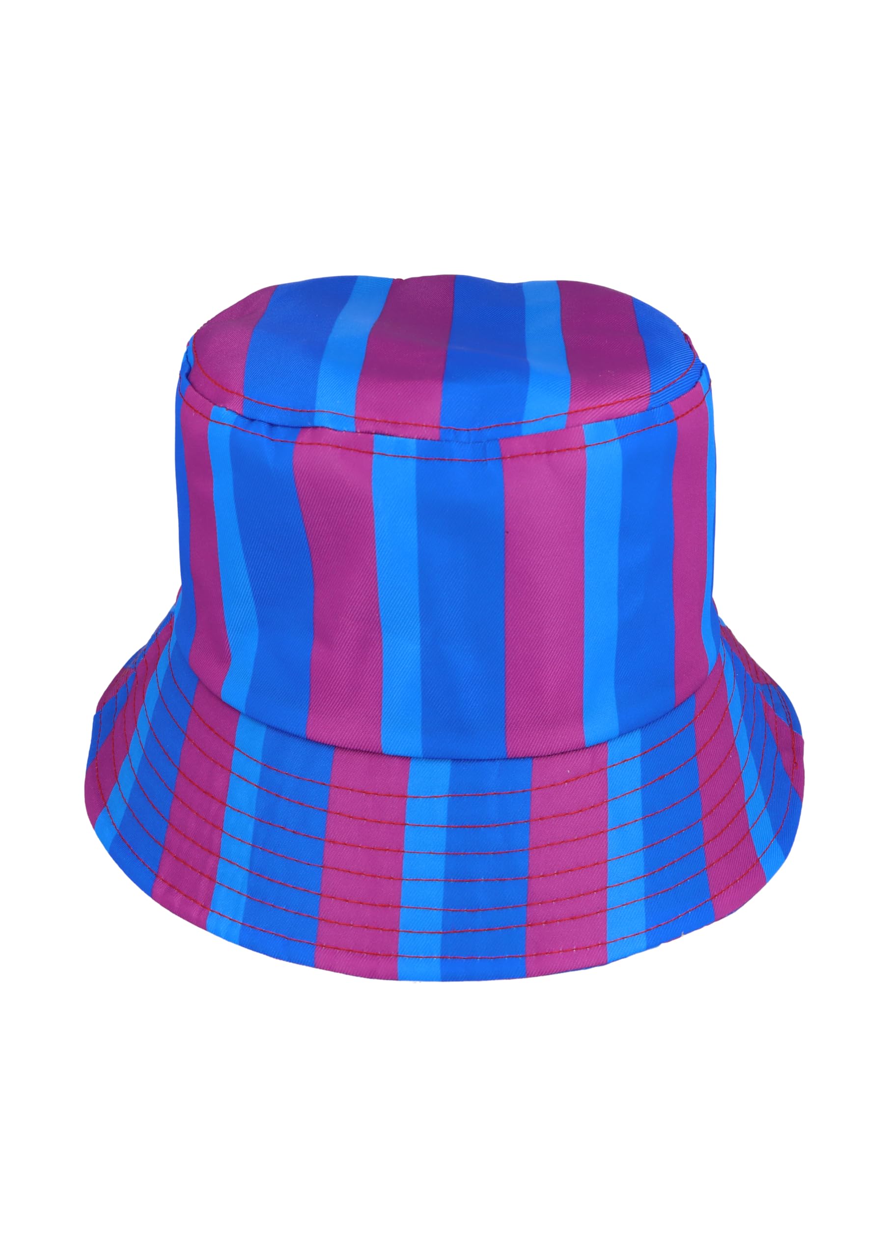 Henbrandt Unisex Multicolour Bisexual Adult Bisexual Pride Bucket Hat - Lgbtq+ Pride Accessory - Wide Brimmed Outdoor & Beach Sun Hat For Men And Women