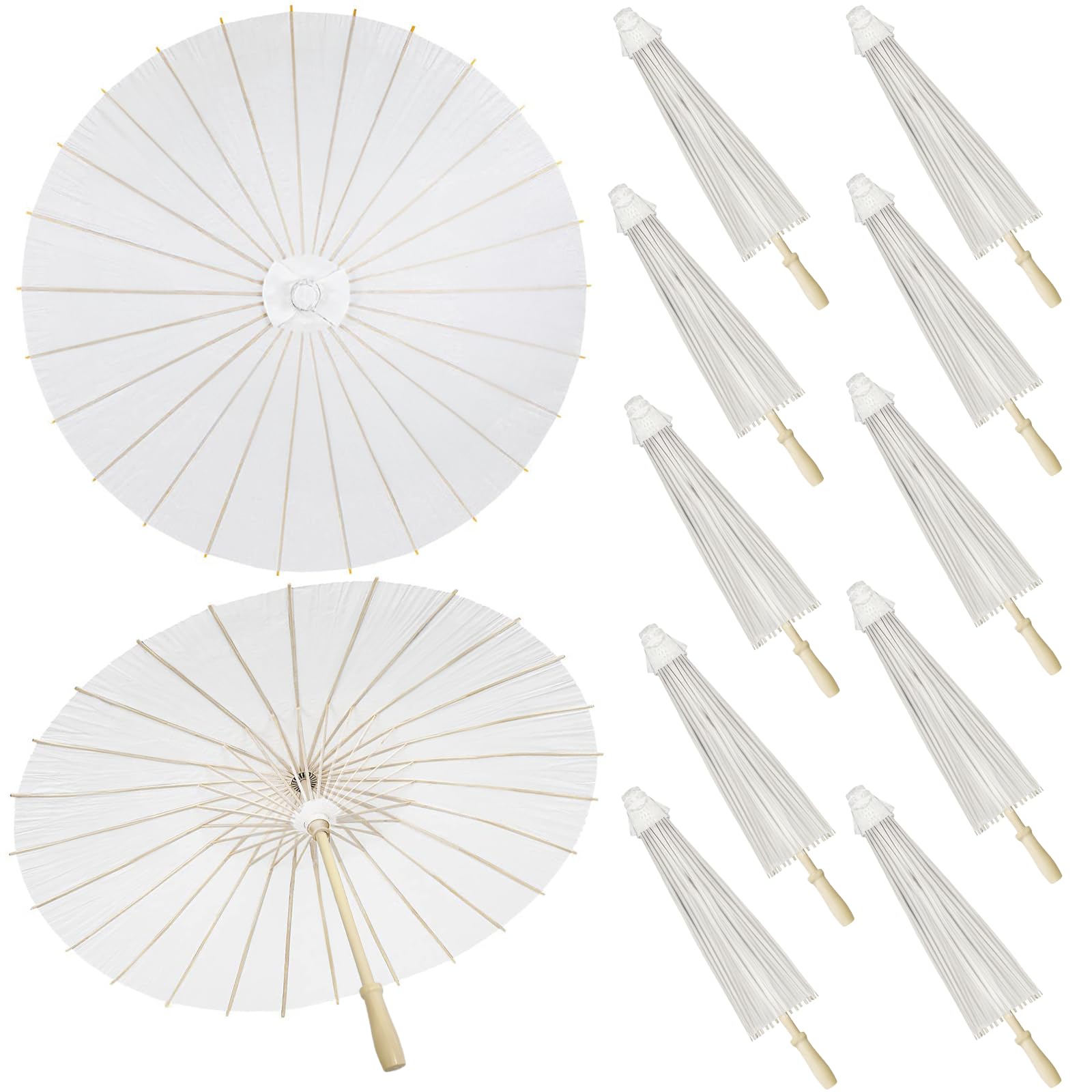Ombrelli di carta decorativi cinesi giapponesi 33 pollici Ombrello fai da te pittura carta oliata ombrelli artigianato per matrimonio decorazione festa nuziale