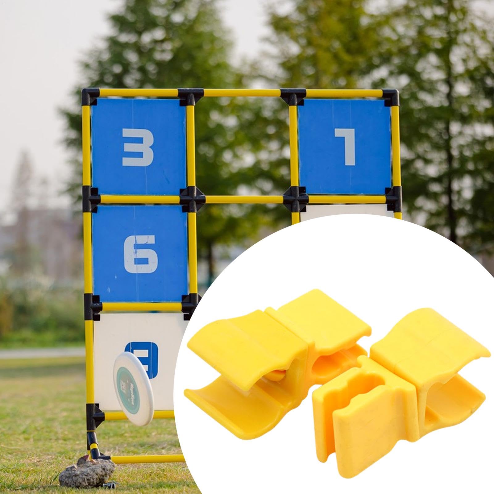 Scooter Flag Connector Buckle - Football Training Accessories | Football Pole Connection Buckle | Multifunctional Football Goal Connector Clip | Sports Equipment Soccer Goal Fixing Clip for Training