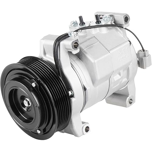 AC Compressor with A/C Clutch Fit for Honda Element 2.4 2.4L 2003 2004 2005 2006 2007 2008 2009 2010 2011, CO 10739C, 38810PZDA00, 639319, 4711004