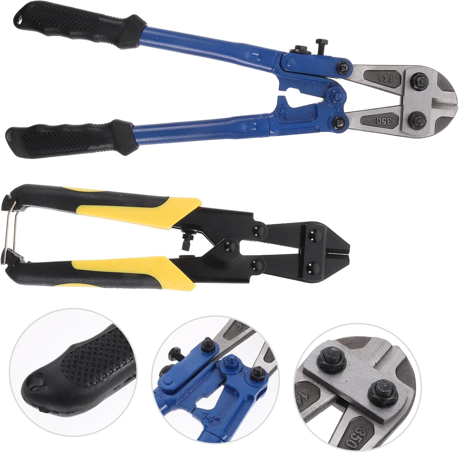 2Pcs Heavy Duty Bolt and Wire Cutter Manual Cable Cutters for Effortless Cutting of Thick Materials Ergonomic Design for Reduced Fatigue Versatile Tool