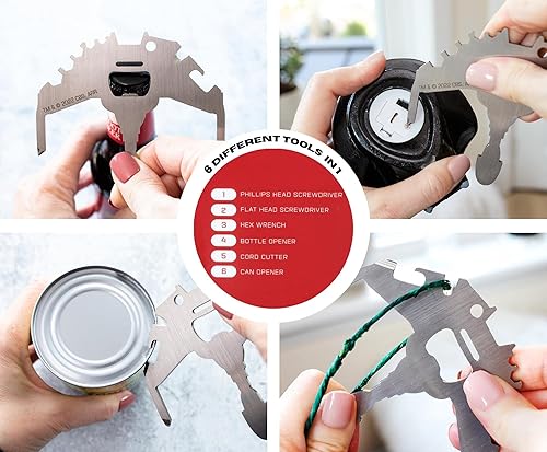 Miniatura 3 de Star Trek Klingon - Kit multiherramienta portátil 7 en 1 de tamaño de bolsillo | Gadgets de herramientas manuales para camping, equipo de