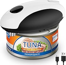 USB Wiederaufladbarer Elektrischer Dosenöffner – Batteriebetrieben, Automatischer One-Touch-Betrieb, Magnetischer Deckelhalter & Glatter Schnitt, Kabellos & Einfach für Senioren und alle Standarddosen