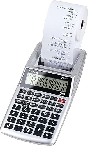 Canon Calculadora de escritorio de impresión P1-DHV-3, astilla (2203C001)