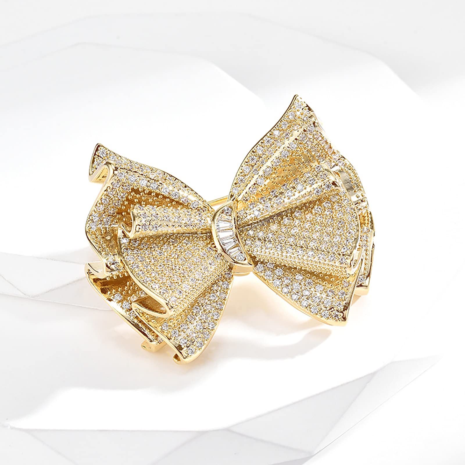 Elegante Schleife Brosche Damen Corsage Anzug Mantel Pin Damen Broschen