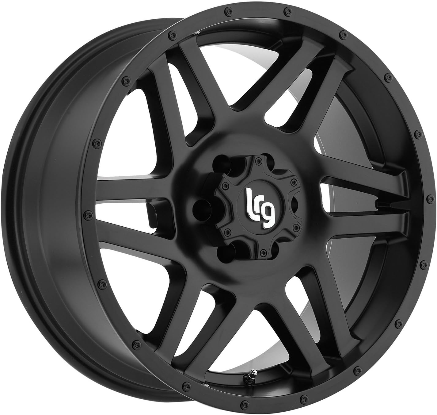 LRG Rims LRG111 Classico Satin Black Wheel with Machined Face (20x9"/5x5.5")
