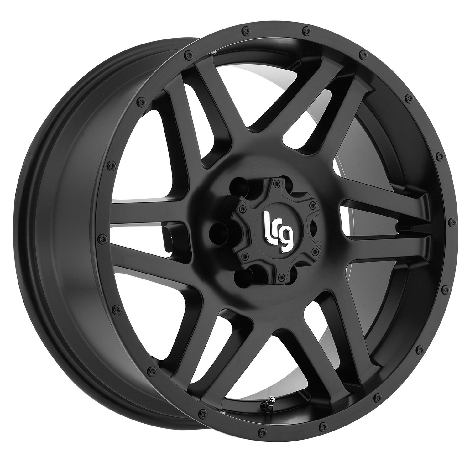 LRG Rims LRG111 Classico Satin Black Wheel with Machined Face (20x9"/5x5.5")