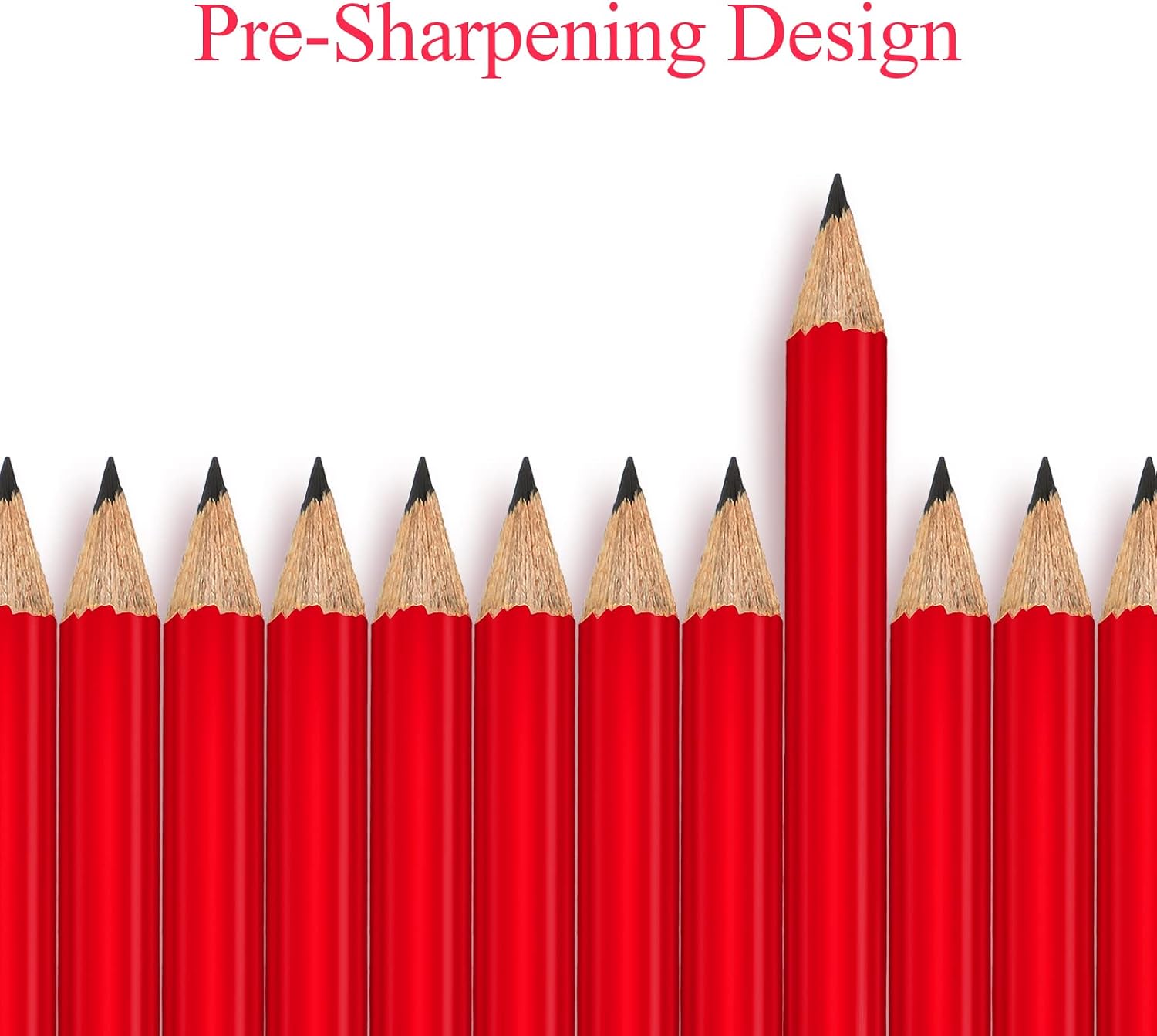 Outus 72 Pieces Golf Pencils with Eraser Mini Short #2 HB, Red image 4