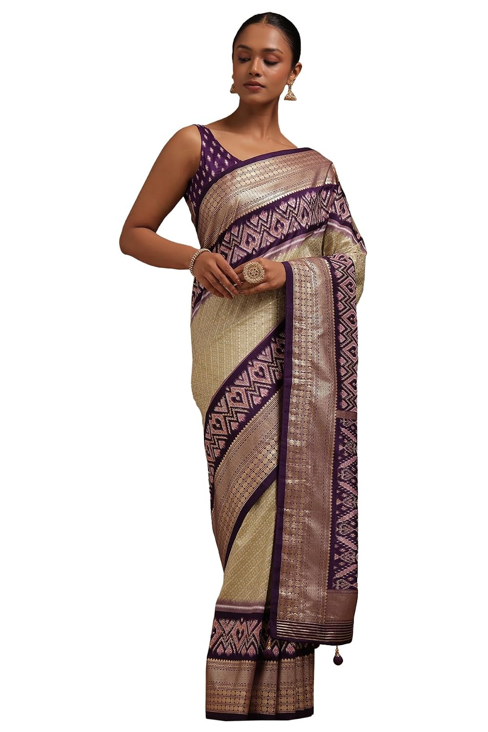 Soch Womens Dola Silk Ethnic Motifs Saree With Stone Work - Review, Price and Buying Guide