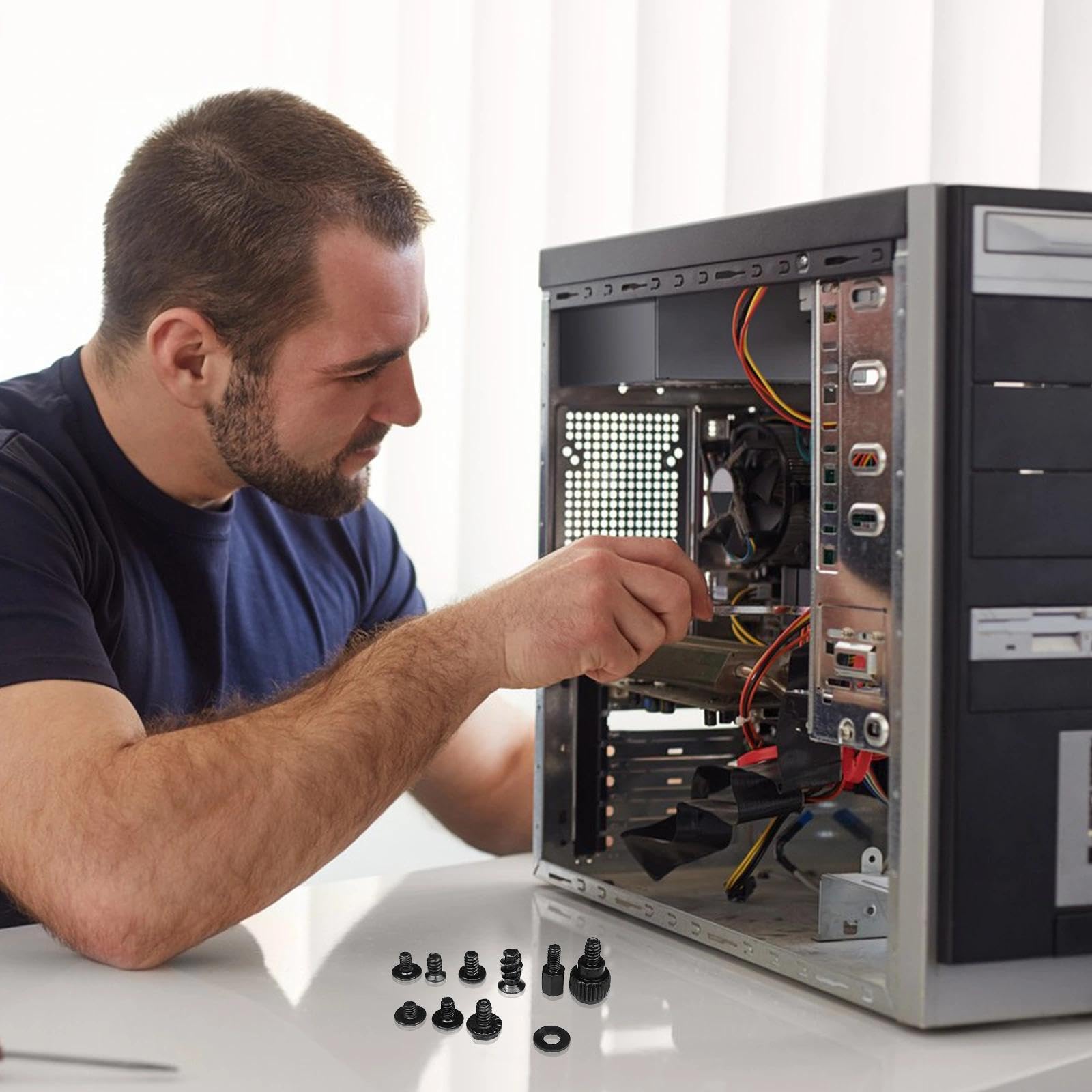 420 Pezzi Viti per Computer Portatili, Set di Viti per Computer Portatile, Viti per PC con 10 Dimensioni, Viti Distanziatori per Computer per Hard Disk Scheda Madre Ventola Disco Rigido