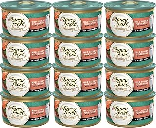 Purina Fancy Feast Medleys Wild Salmon Florentine with Garden Greens in a Delicate Sauce Adult Wet Cat Food, 3 oz. (Pack of 12)