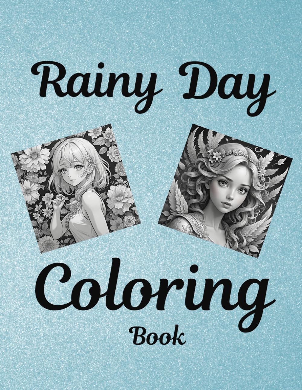 Rainy Day Coloring Book: Cyan