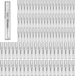 Mini Perfume Bottle 4ml 100pcs, Small Refillable Spray Bottle, Perfume Mouthwash Bottle for Cleaning, Travel, Essential Oils