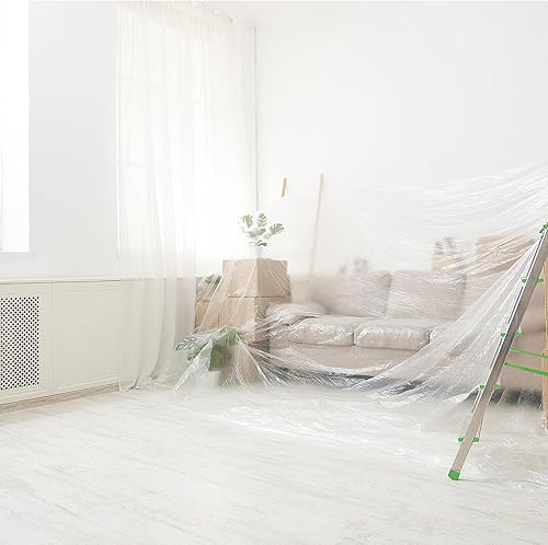 Miniatura 4 de BESPORTBLE Thickened Transparent Sofa Protective Cover PE Material Reusable Couch Slipcover for Dining Restaurant Home Furniture