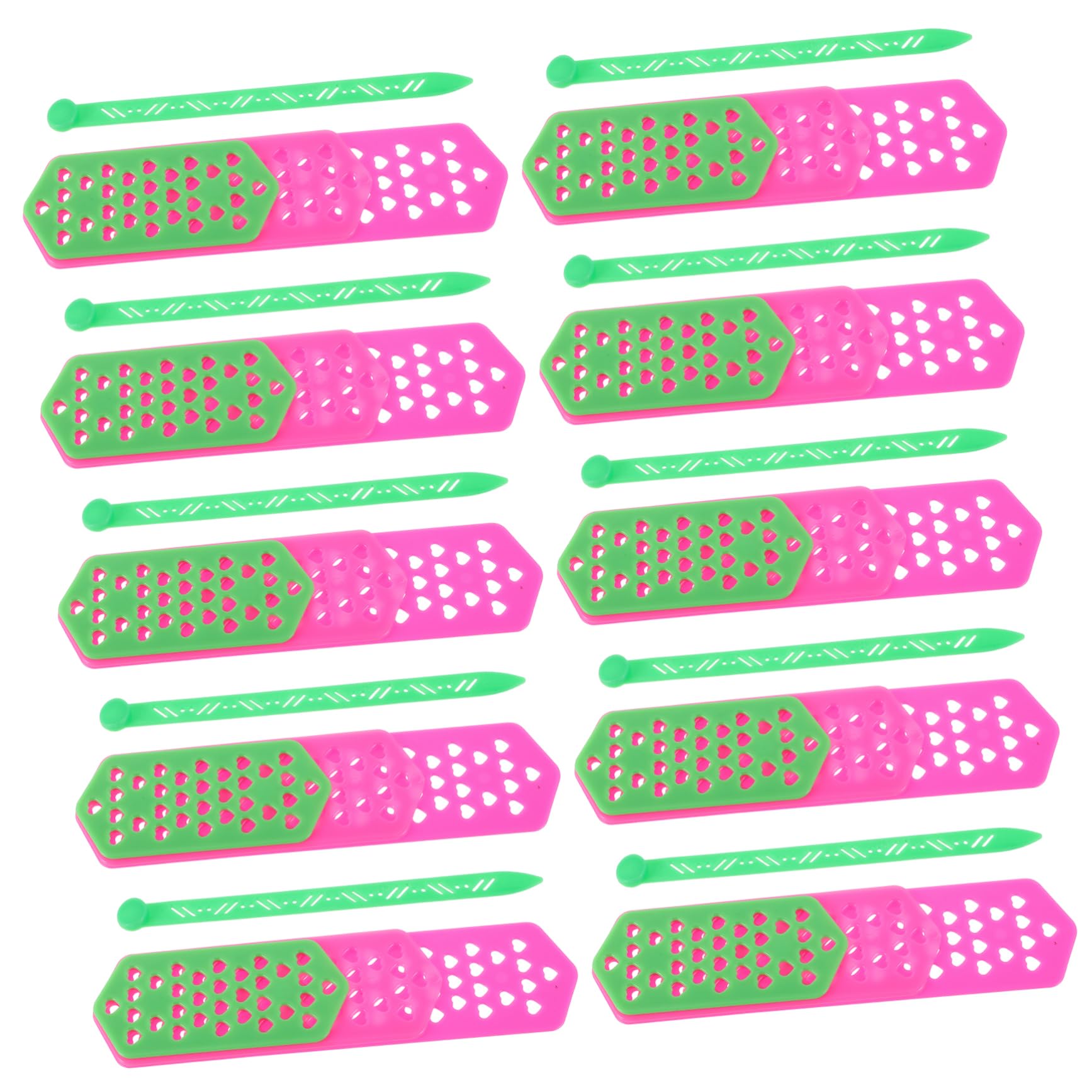 FRCOLOR 50Pcs Hair Perming Kit Non Trace Hairdressing Plates for Cold Perms Crease Curling Rods for Womens Styling and Versatile Storage Durable Hair Perm Tools