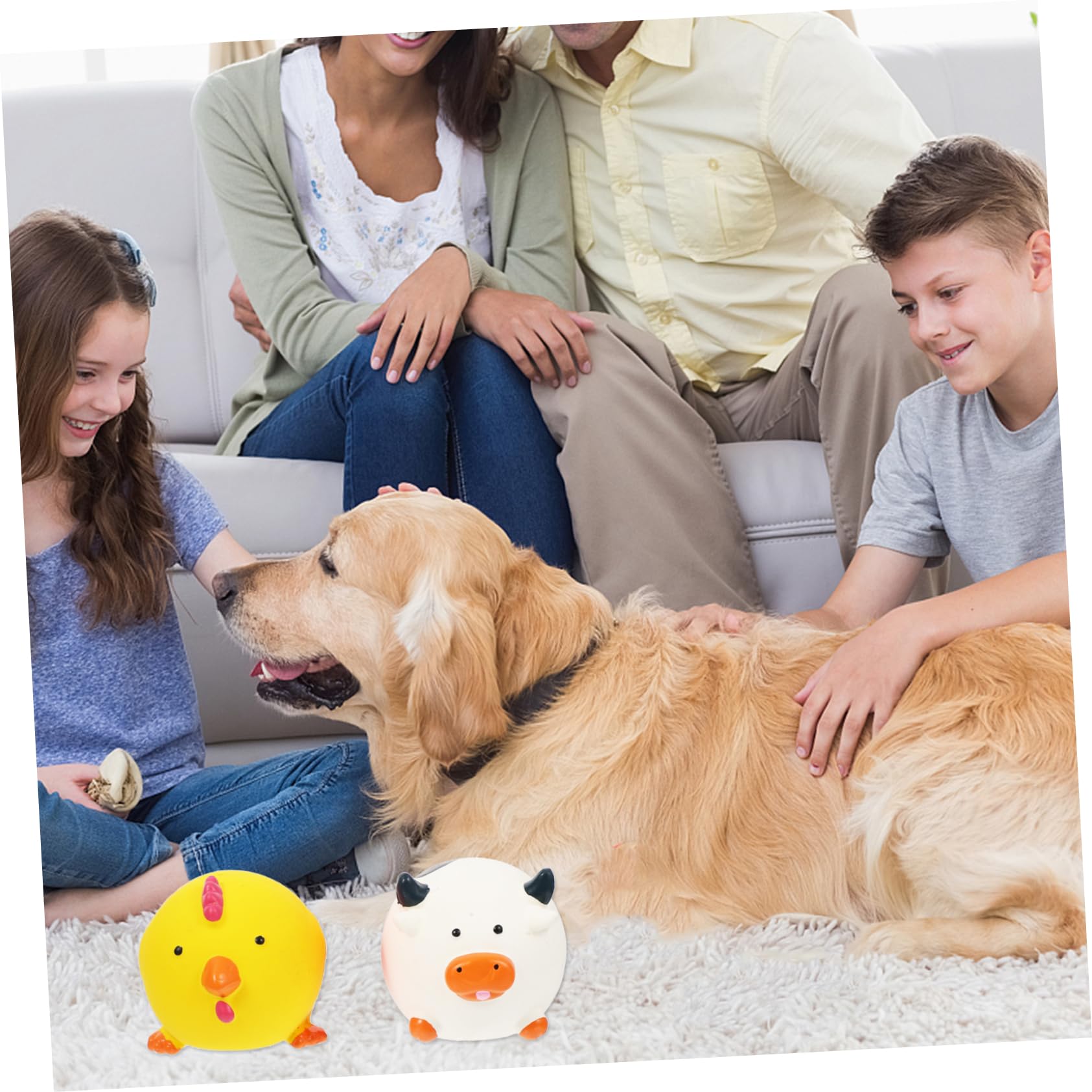 Sosoport 9stücke Teiliges Quietschspielzeug Für Hunde Lustiges Kauspielzeug Für Welpen Interaktive Tier-Sets Aus Langlebigem Latex Fördert Zahnpflege Und Spielvergnügen Für Kleine Und