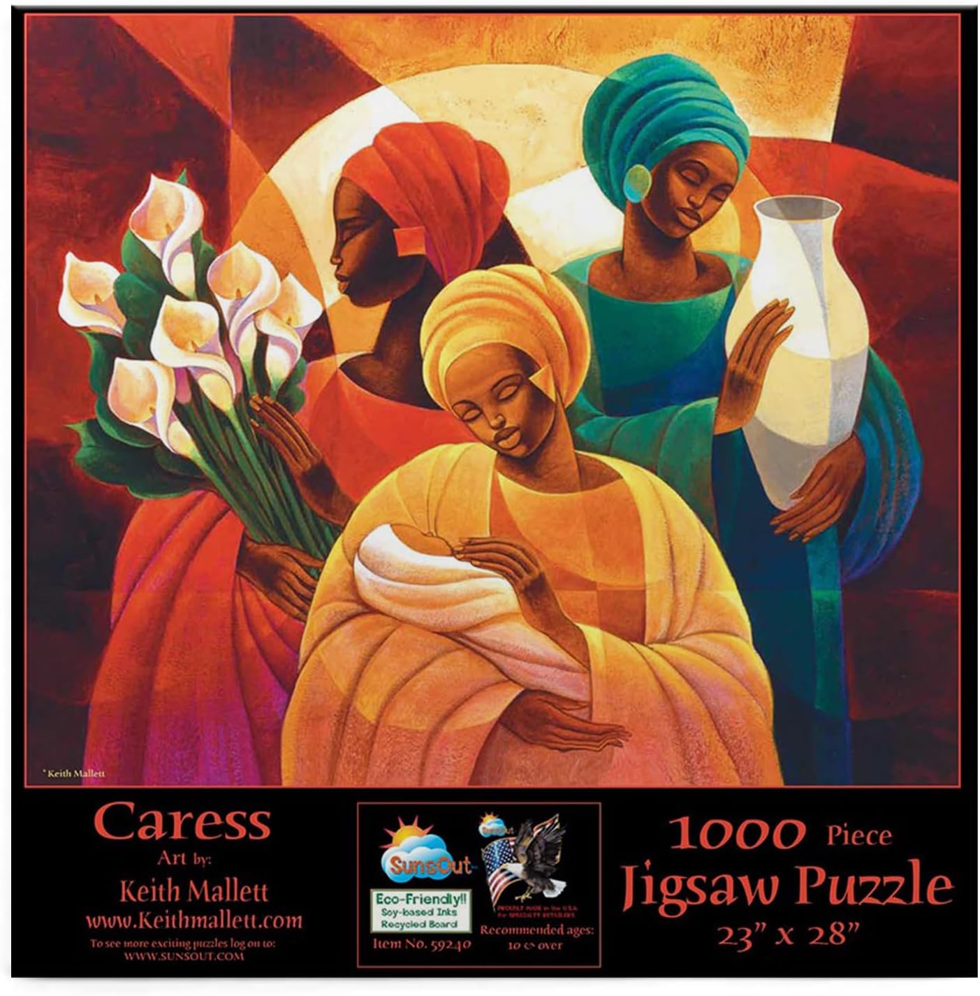 SUNSOUT INC - Caress - 1000 pc Jigsaw Puzzle by Artist: Keith Mallett - Finished Size 23" x 28" - MPN# 59240