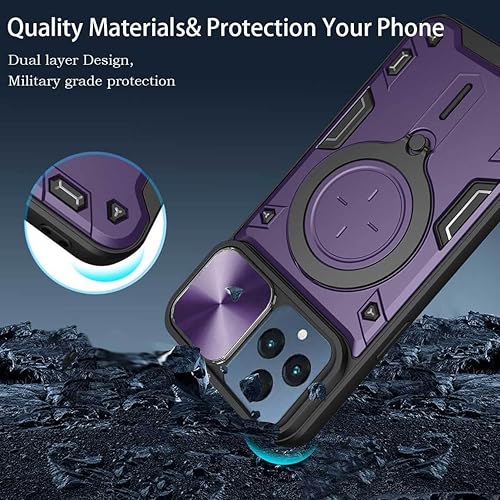 Miniatura 7 de JHWVVTF Funda para teléfono Revvl 6 5GRevvl 6X 5G, soporte de anillo de metal para mujeres y hombres, protector de lente de cámara, protección