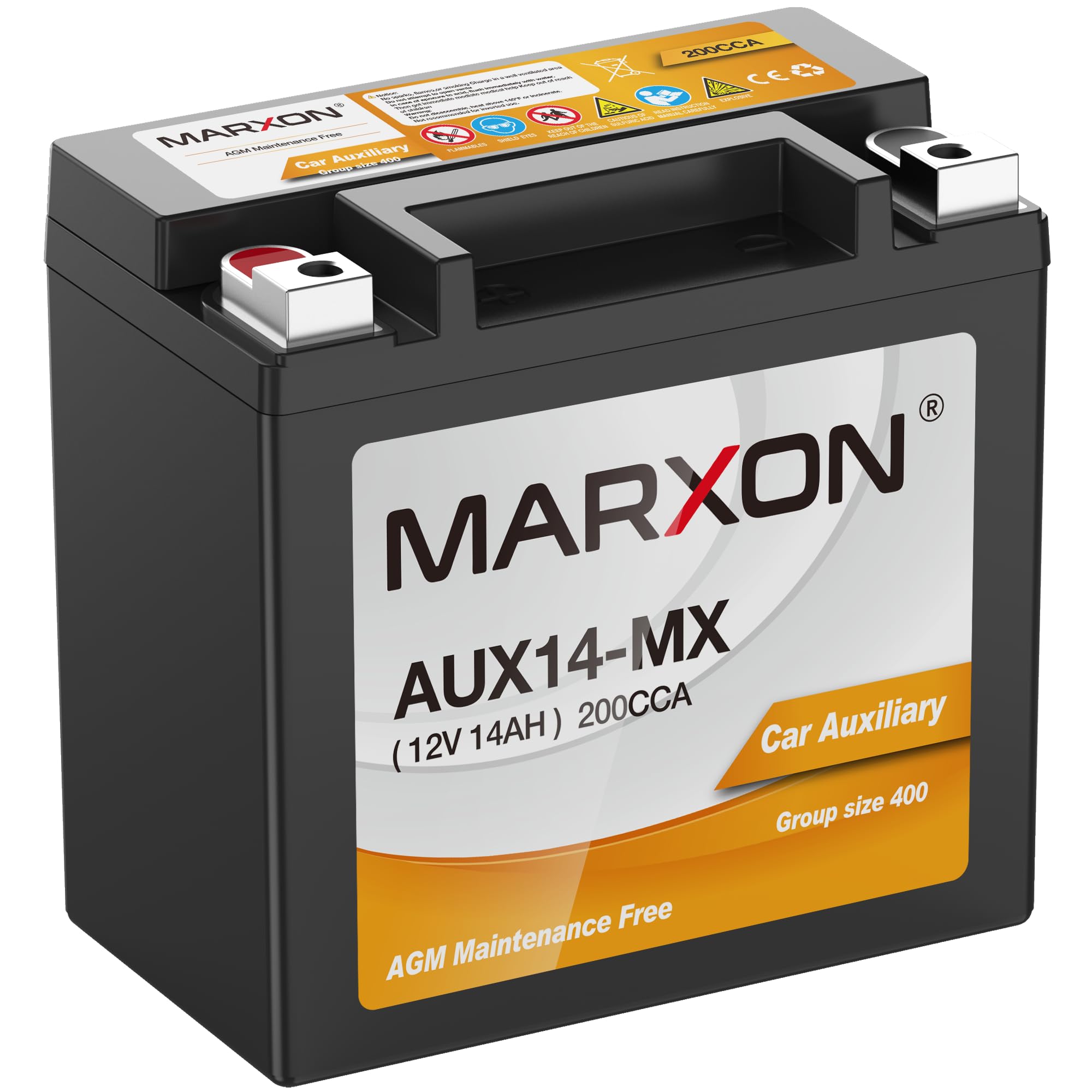 Auxiliary Battery Marxon AUX14 12V 14Ah 200 CCA BCI Group 400