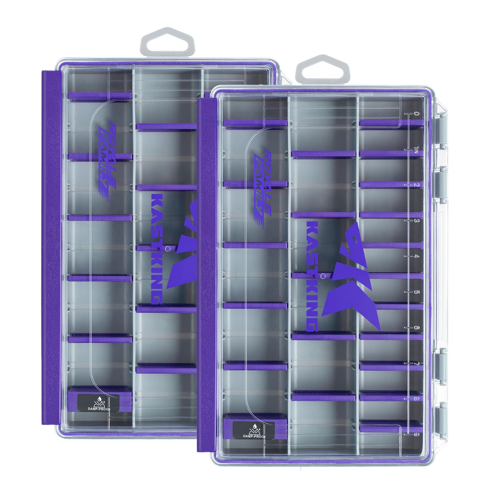 KastKing HyperSeal Waterproof Tackle Box, 3600 2 Packs, Purple