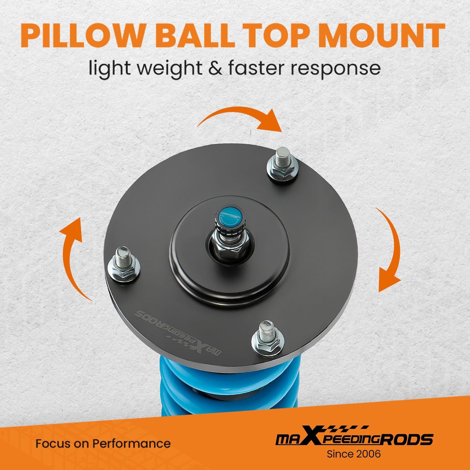 maXpeedingrods Coilover for Ford Expedition 2003-2006, for Lincoln Navigator 2003-2006, 24 Levels Damping Coilovers Suspension Kit, Height Adjustable Shock Absorber Lowering Kit T6 Upgraded Coilovers