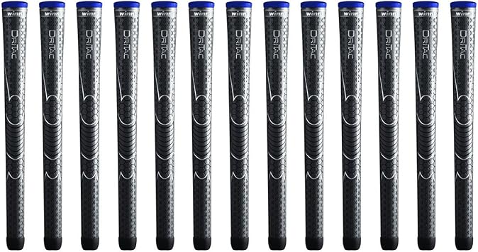 Winn Dri-Tac Midsize +1/16 Inch Dark Gray 13 Piece Golf Grip Bundle