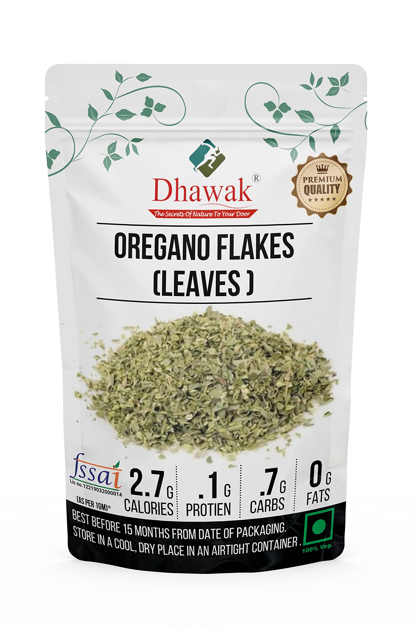 Dhawak Oregano Flakes | Oregano Flakes | Oregano Leaves - 200 Grams. (B08BTQ1HMX) Amazon Price History, Amazon Price Tracker