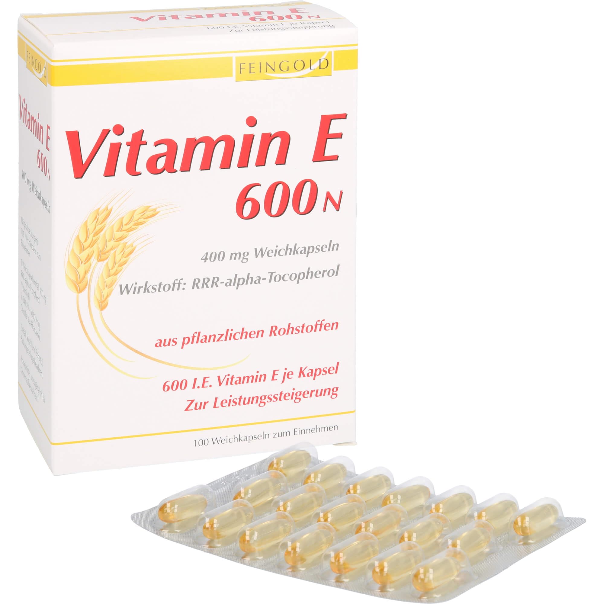 VITAMIN E 600 N Weichkapseln 100 St