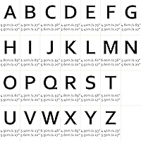 Vista 1 de Parches de letras de felpilla termo-adhesivas de 2.2", parches de letras de felpilla para ropa (negro, 26)