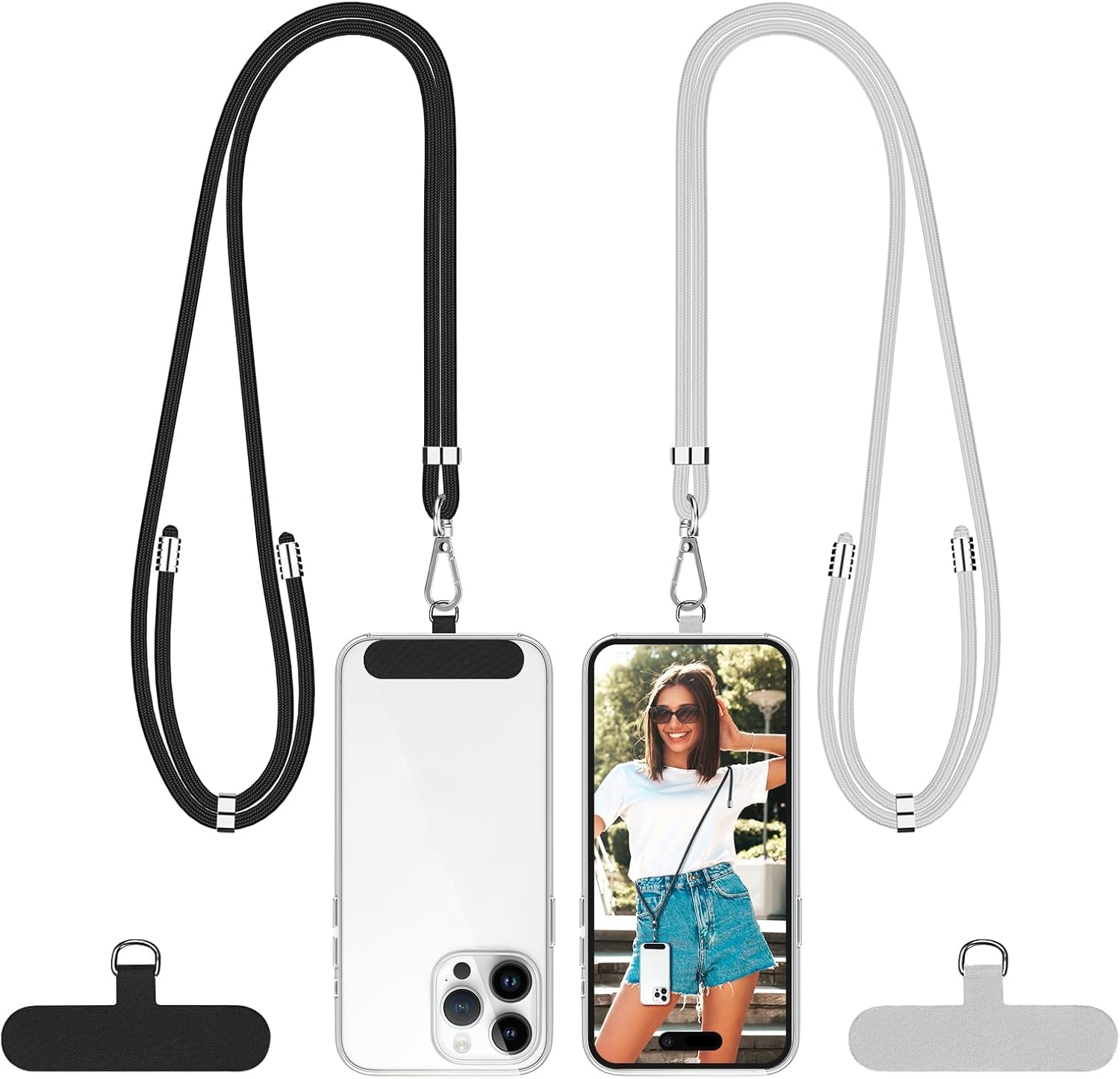Amazon.com: SS Universal Phone Strap - Adjustable Crossbody Neck Strap ...
