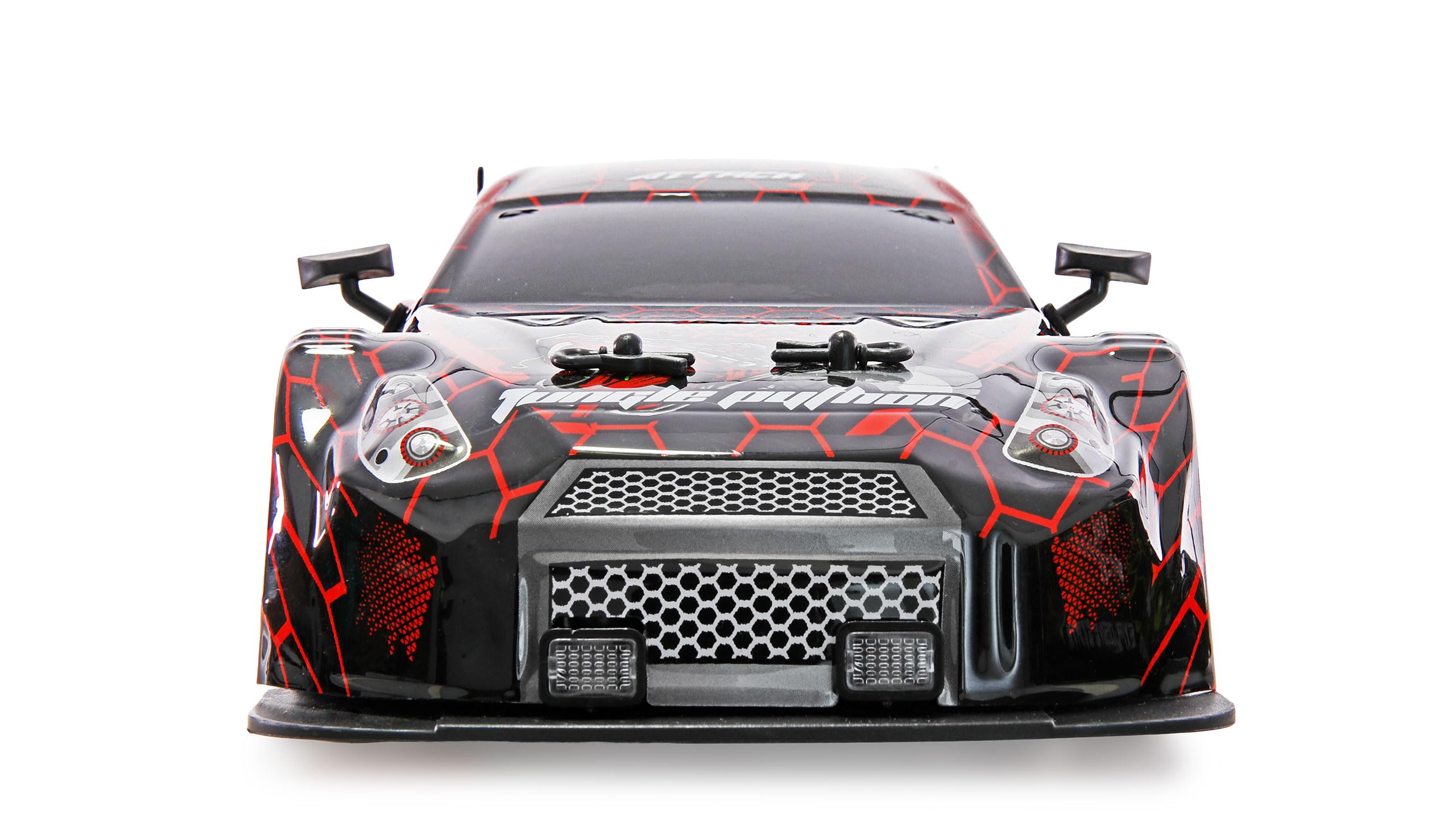 Zdalnie sterowany Drift Sport Car GTR z efektem dymu 4WD 1:16 RTR czerwony dzieci od 6 lat