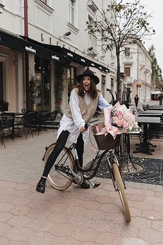 Miniatura 4 de Sombrero Fedora para mujer, 100% lana, ala ancha, fieltro, Panamá, sombrero vintage Trilby con hebilla