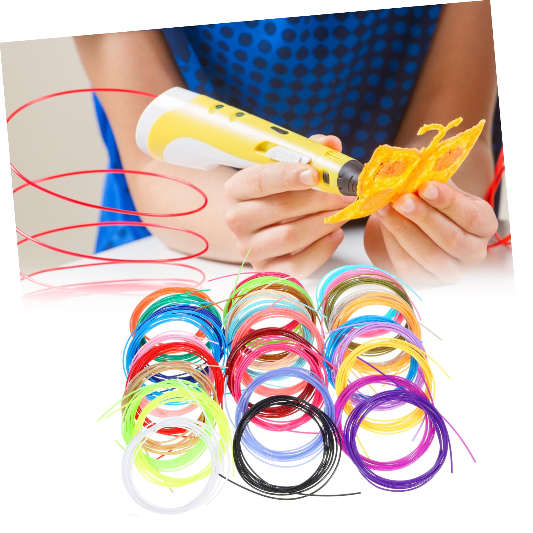 3 Juegos Consumibles De Impresión Suministros Impresora D Cables De Impresión 3d Filamento De Impresión Material 3d Suministros De Impresión Filamento Abdominal Abs 30 Rollos*3