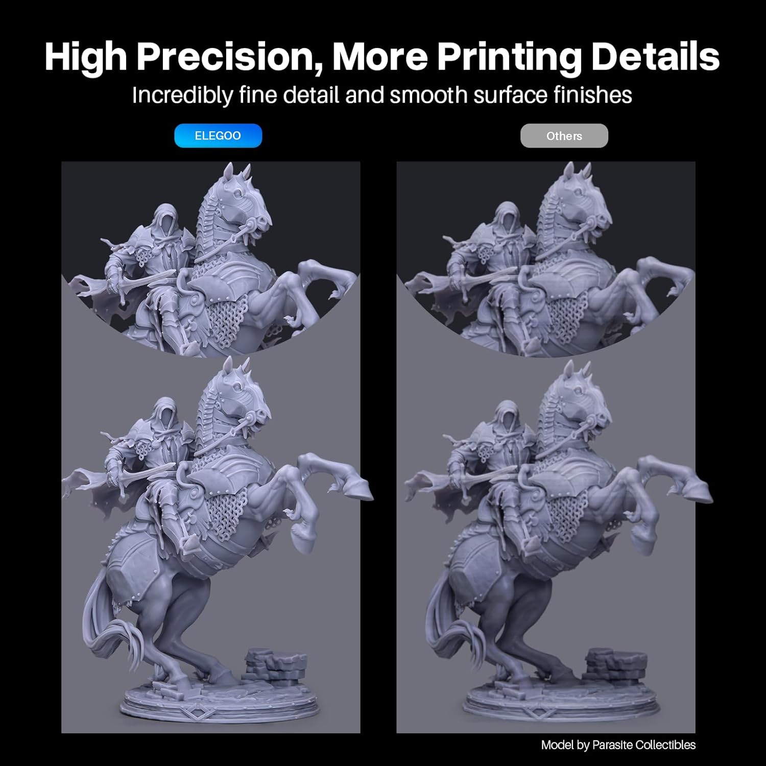 ELEGOO Water Washable 3D Printer Resin 2.0, Fast Curing Photopolymer Resin for Mars Saturn Jupiter MSLA DLP LCD 3D Printing, Ceramic Grey 2000g