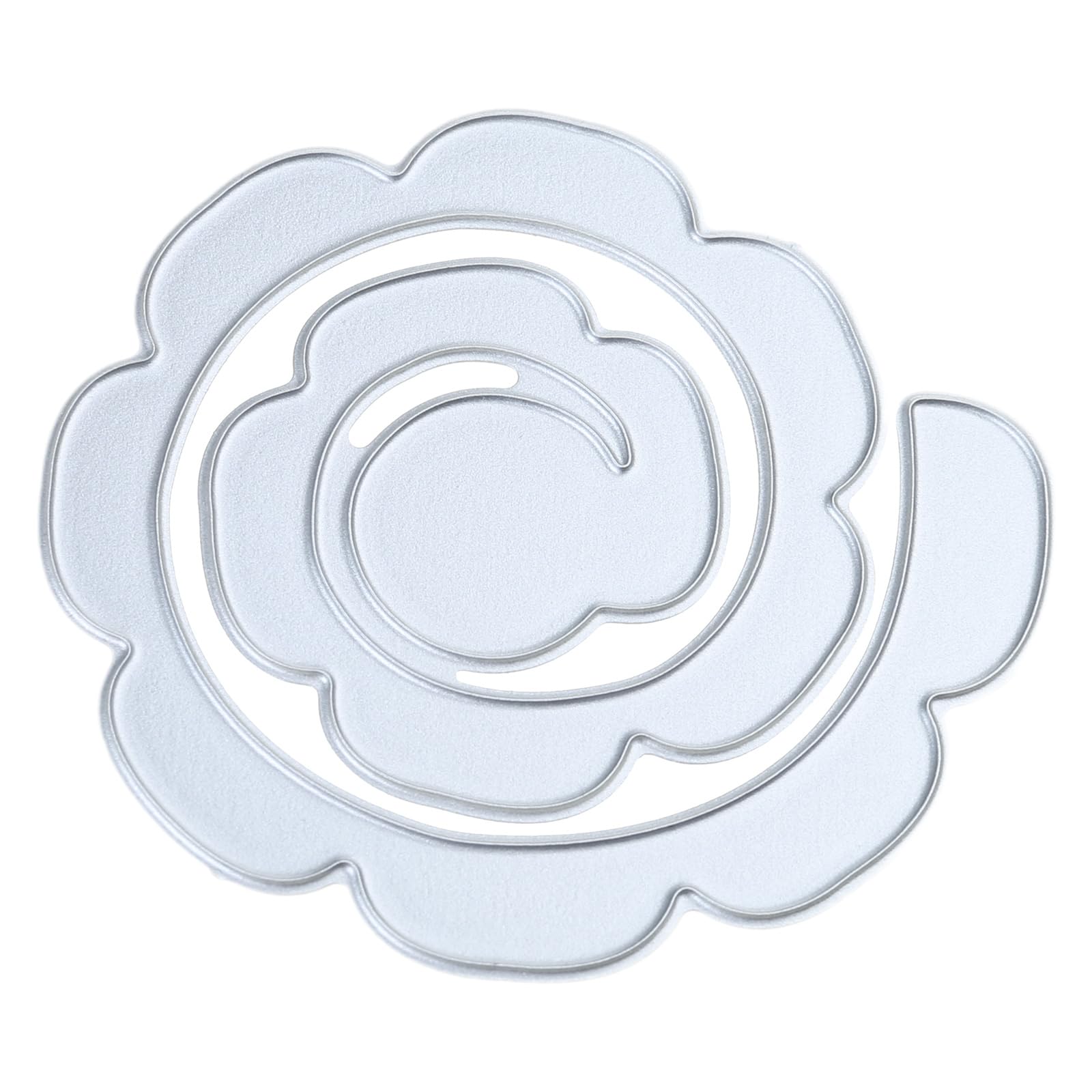 Oxxggkao Curly Flower Metal Cutting Dies Scrapbooking Stencil Die Cuts Card Embossing Photo Album Template Mold Decoration Metal Cutting Dies for Card Making