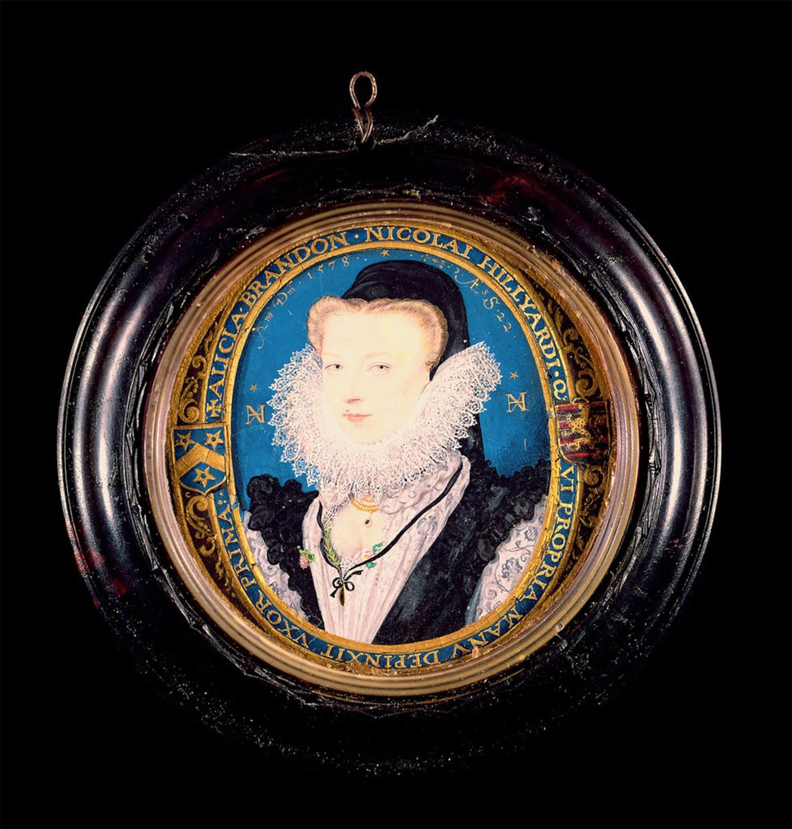 Cuadro Nicholas Hilliard Sra Hilliard Lienzo Decorativo Oficina y Despacho Clásico 60x90cm 5