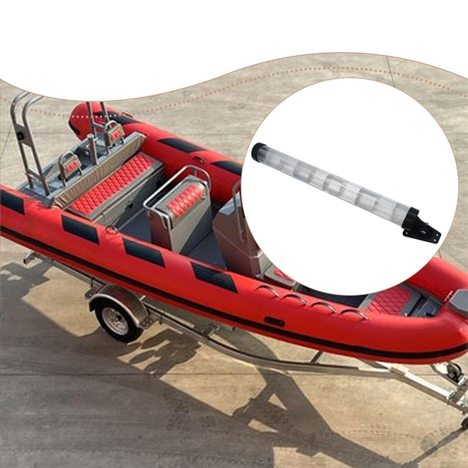 Ajustable para tubo reflector de señal marina velero yate barco, para acero inoxidable para accesorio de iluminación (ajustable)