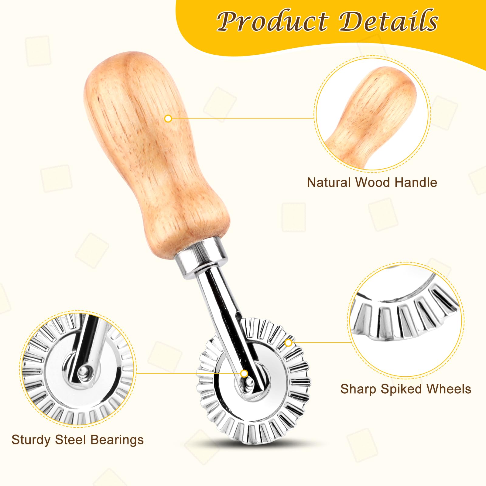 4 Pezzi Stampo Ravioli In Acciaio Inox - Tagliapasta Per Ravioli, Biscotti E Pasta Ripiena - Foto 4