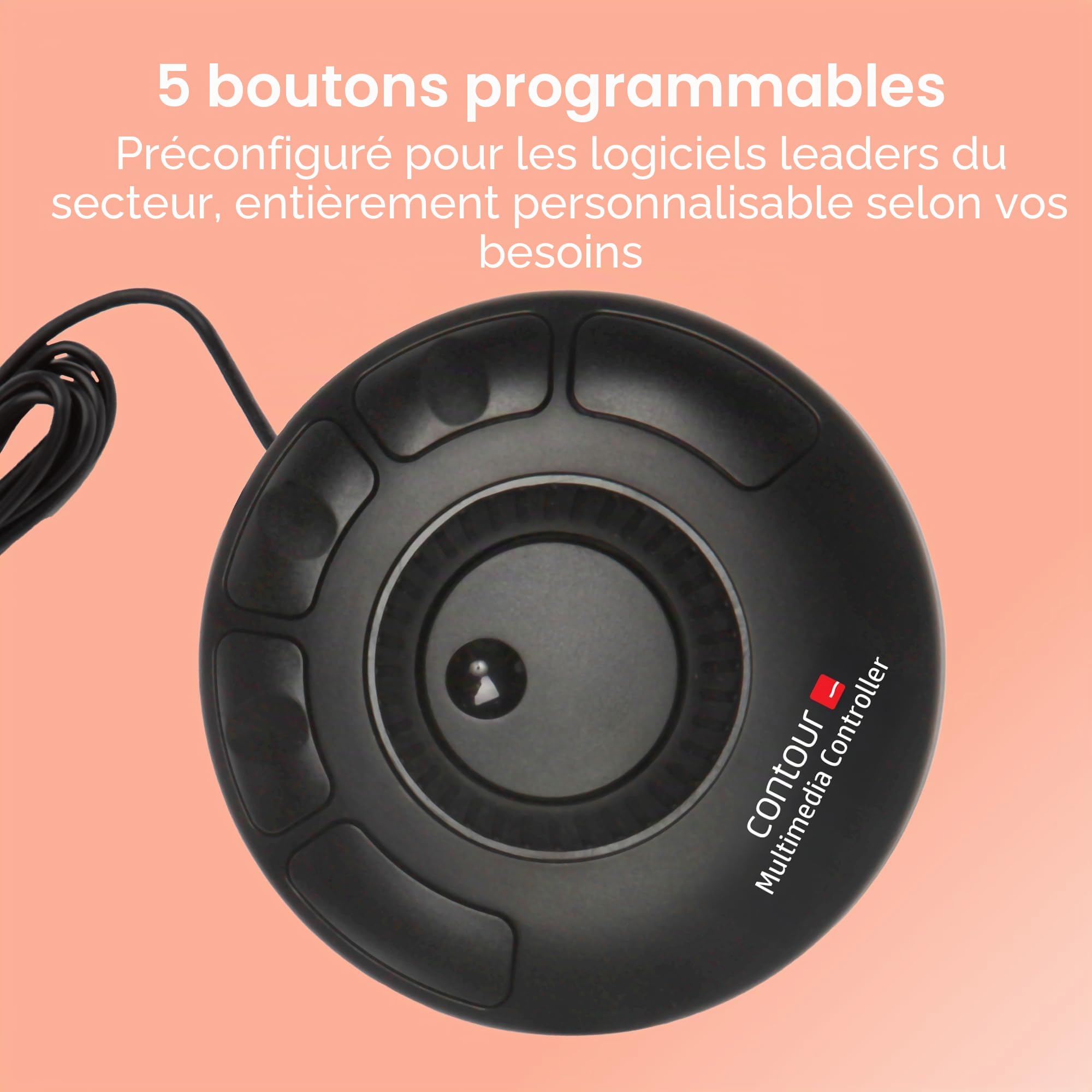 Contour Multimedia Controller Xpress USB Mac/PC Schwarz (Import Royaume Uni)