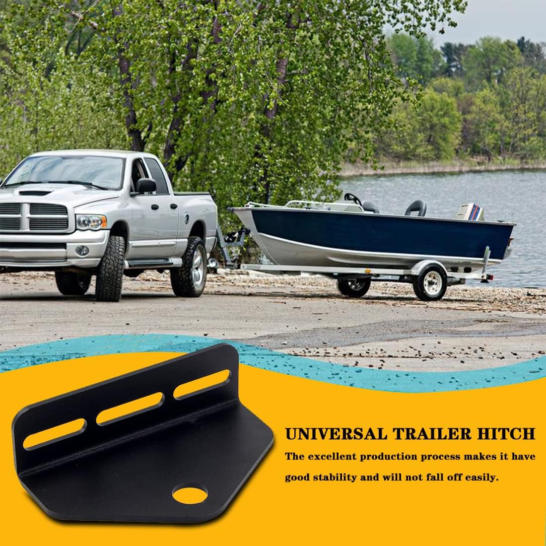Universal ZTR Lawn Mower Trailer Tow Hitch Adapter, 3/4" Pin Hole