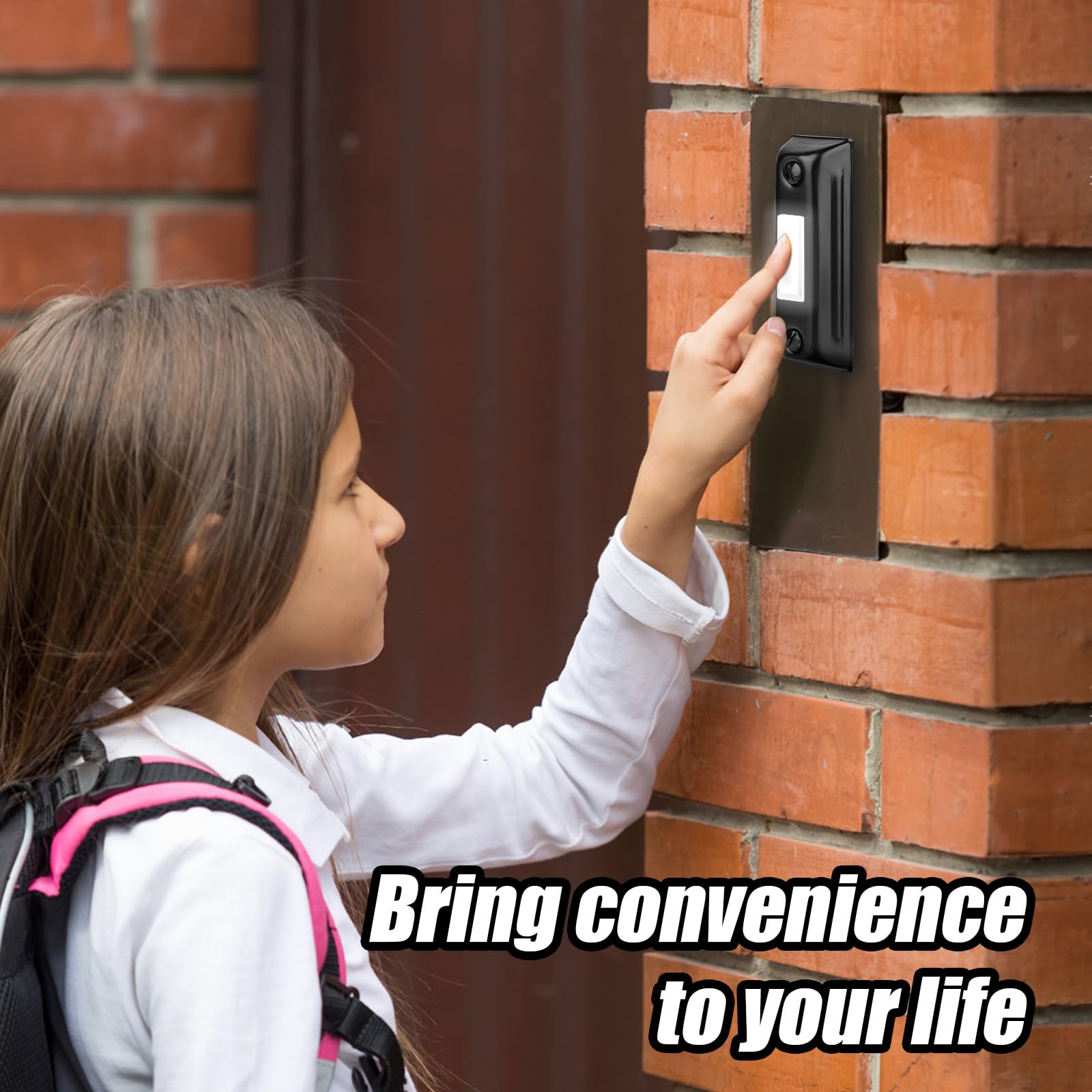 Classroom Doorbell Gagalor 86x50mm Metal Back Box Mounting Plate