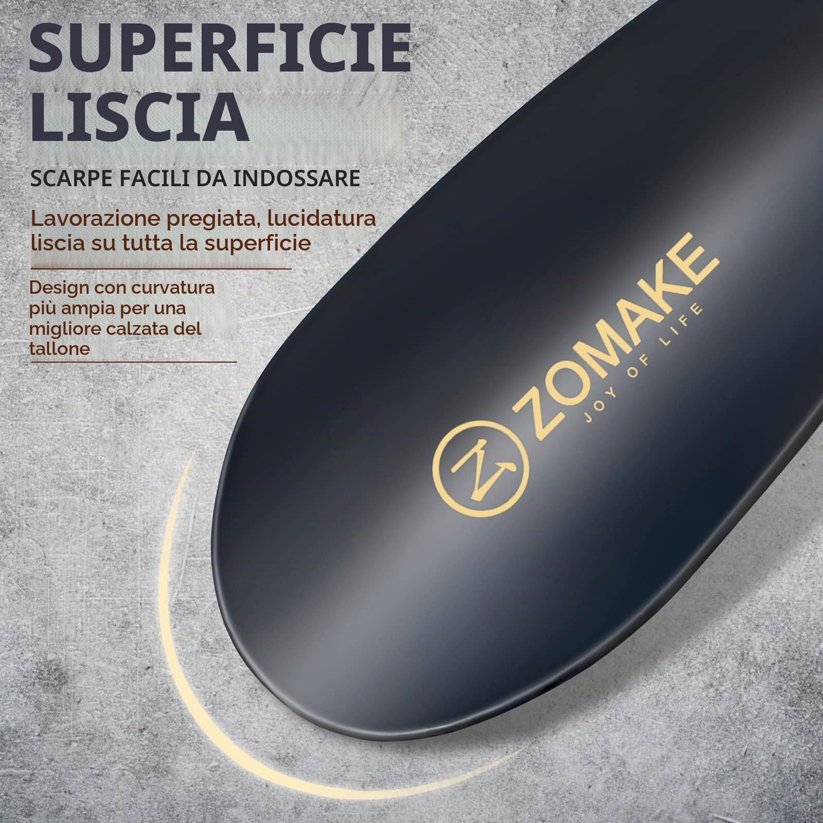 ZOMAKE Calzascarpe lungo per anziani, con manico lungo per stivali, 57 cm