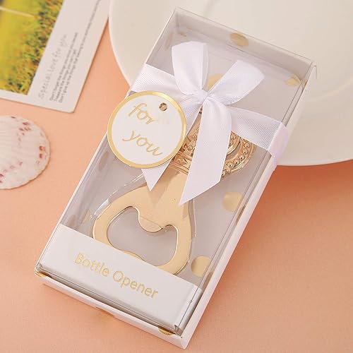 Miniatura 7 de Layseri - Paquete de 24 abrebotellas de corona dorada, recuerdos de boda, recuerdos de fiesta para invitados, regalo de recuerdo para baby shower,